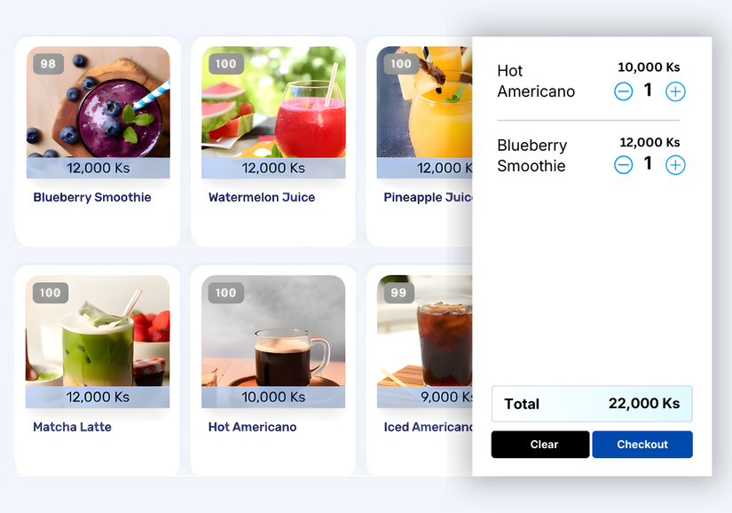 Ezynk POS System Myanmar - Restaurant and Retail Point of Sale with MMQR Payment